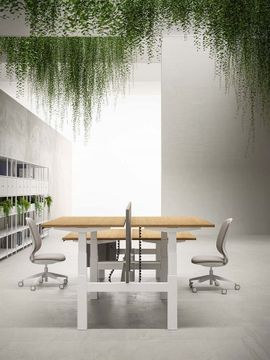 TOLEDO - Height-adjustable multiple melamine office desk by DVO - view 6
