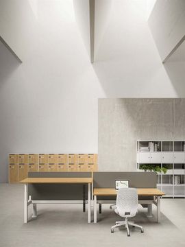 TOLEDO - Height-adjustable multiple melamine office desk by DVO - view 8