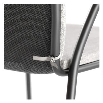 armchair / outside in Steel - Collection Ronda by Emu - view 7