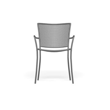armchair / outside in Steel - Collection Athena by Emu - view 2
