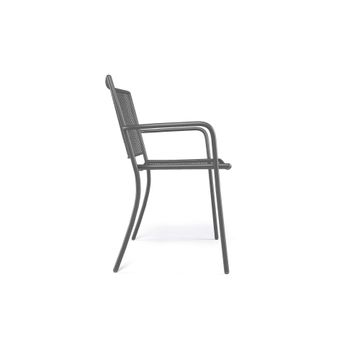 armchair / outside in Steel - Collection Athena by Emu - view 3
