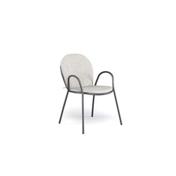 armchair / outside in Steel - Collection Ronda by Emu - view 6