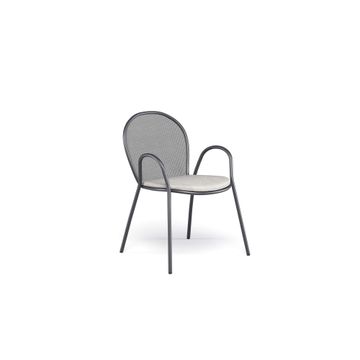 armchair / outside in Steel - Collection Ronda by Emu - view 5