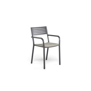 armchair / outside in Steel - Collection Segno by Emu - view 5