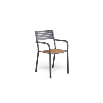 armchair / outside in Steel - Collection Segno by Emu - view 6