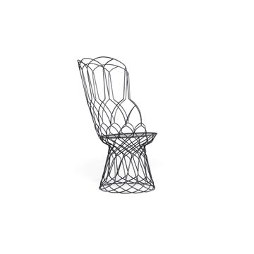 armchair / outside in Steel - Collection Re-Trouvé by Emu - view 3