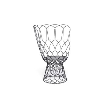 armchair / outside in Steel - Collection Re-Trouvé by Emu - view 2