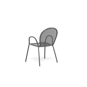 armchair / outside in Steel - Collection Ronda by Emu - view 4