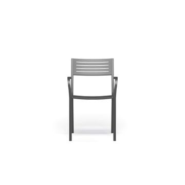 armchair / outside in Steel - Collection Segno by Emu - view 2