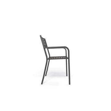armchair / outside in Steel - Collection Segno by Emu - view 3