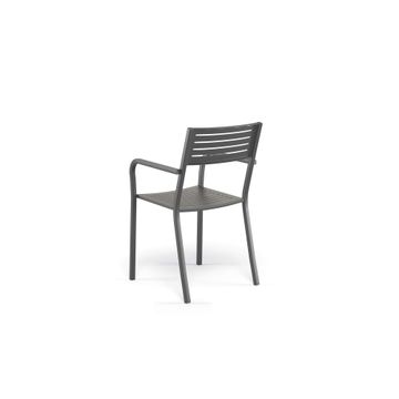 armchair / outside in Steel - Collection Segno by Emu - view 4
