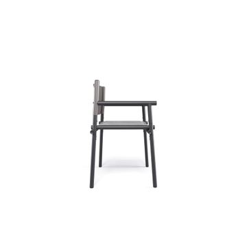 armchair / outside in Aluminium, emu-tex - Collection Terramare by Emu - view 3