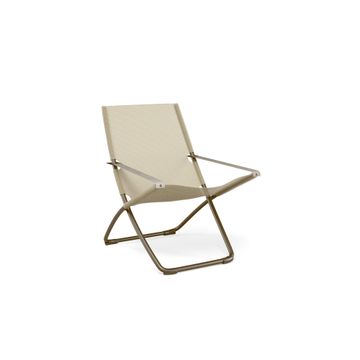 deck chair cozy / outside in Steel, Microfiber, EMU synthetic mesh - Collection Snooze by Emu - view 8