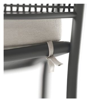 armchair / outside in Steel - Collection Athena by Emu - view 7