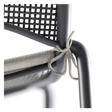 chair / outside in Steel - Collection Ala by Emu - view 7