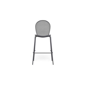 barstool / outside in Steel - Collection Ronda by Emu - view 2