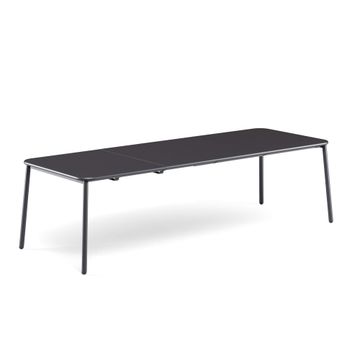 high table with 180x70 aluminum top / outside in Aluminium - Collection Yard by Emu - view 9