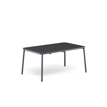 extendable table with aluminum top / outside in Aluminium - Collection Yard by Emu - view 3