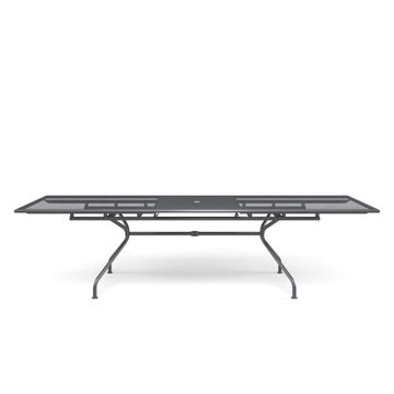 extensible table 230+70x100 / outside in Steel - Collection Athena by Emu - view 2
