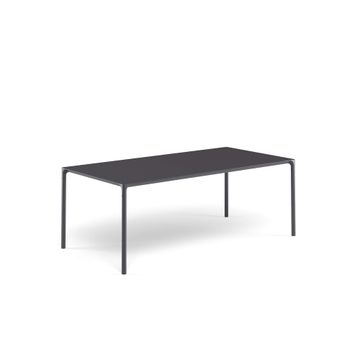 coffee table with ceramic top 48x48 / outside in Aluminium, Porcelain stoneware - Collection Terramare by Emu - view 8