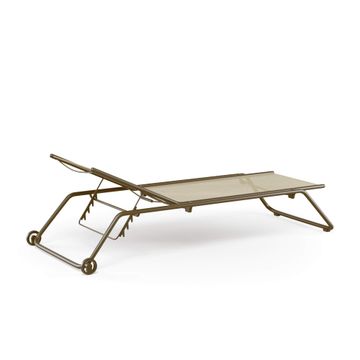 stackable sunbed / outside in Steel, emu-tex - Collection Snooze by Emu - view 2