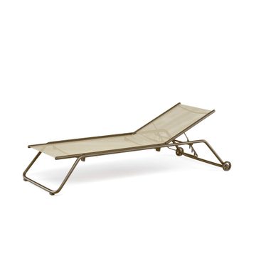 deck chair cozy / outside in Steel, Microfiber, EMU synthetic mesh - Collection Snooze by Emu - view 5