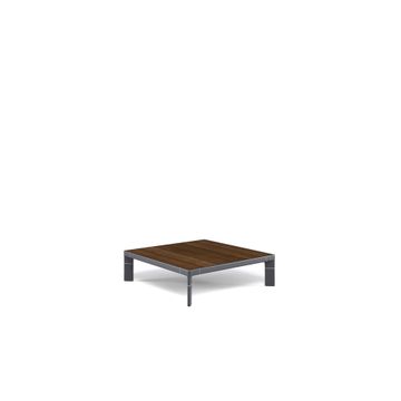 low table 132x57 bamboo / outside in Aluminium, Bamboo - Collection Tami by Emu - view 9