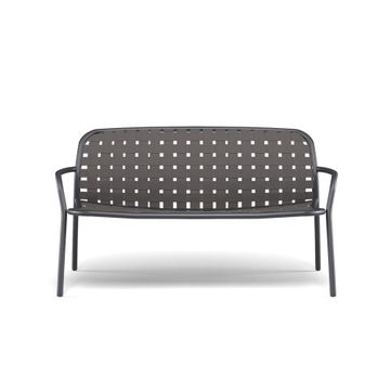 two seats sofa / outside in Aluminium - Collection Yard by Emu - view 2