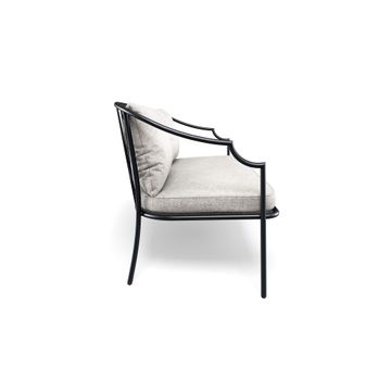two seats sofa / outside in Steel - Collection Como by Emu - view 3