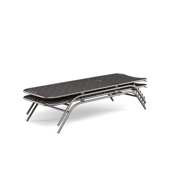 stackable sunbed / outside in Aluminium - Collection Yard by Emu - view 2