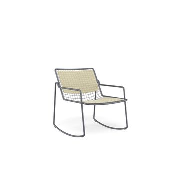 swing lounge chair / outside in Steel - Collection Rio R50 by Emu - view 5
