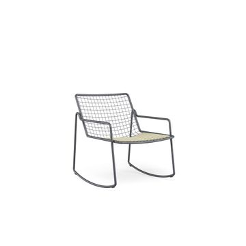swing lounge chair / outside in Steel - Collection Rio R50 by Emu - view 6