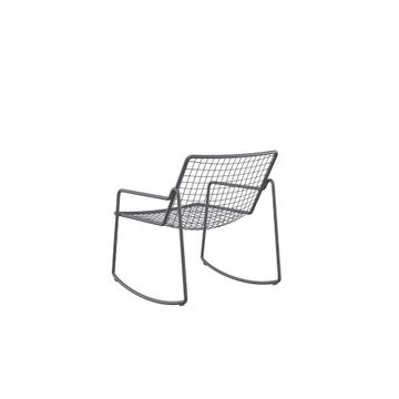 swing lounge chair / outside in Steel - Collection Rio R50 by Emu - view 4