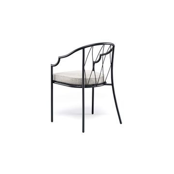 armchair / outside in steel - Collection Como by Emu - view 4