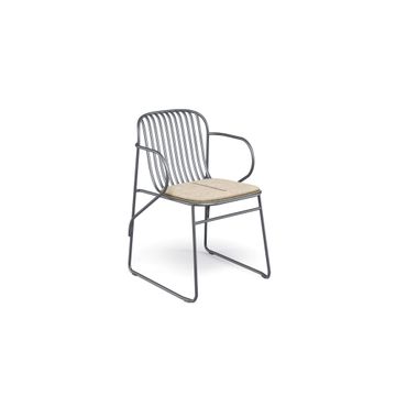 armchair / outside in Steel - Collection Riviera by Emu - view 5