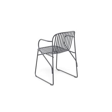 armchair / outside in Steel - Collection Riviera by Emu - view 4