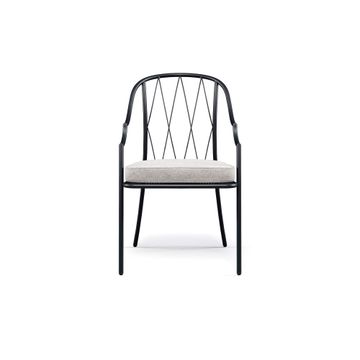 tall back armchair / outside in Steel - Collection Como by Emu - view 2