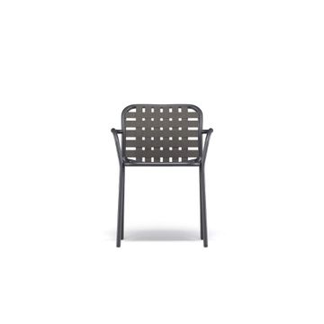 armchair / outside in Aluminium - Collection Yard by Emu - view 2