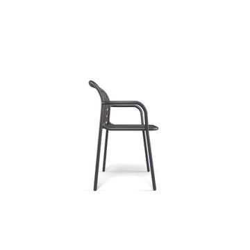 armchair / outside in Aluminium - Collection Yard by Emu - view 3