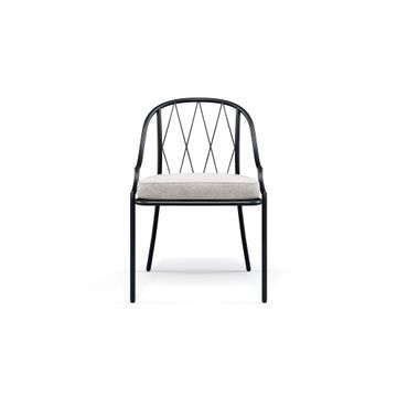 chair / outside in steel - Collection Como by Emu - view 4