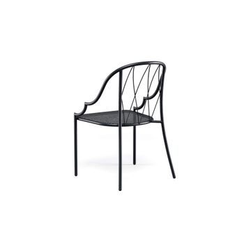 chair / outside in steel - Collection Como by Emu - view 2