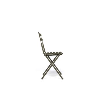 folding cahir / outdoor in Steel - Collection Arc en ciel by Emu - view 3