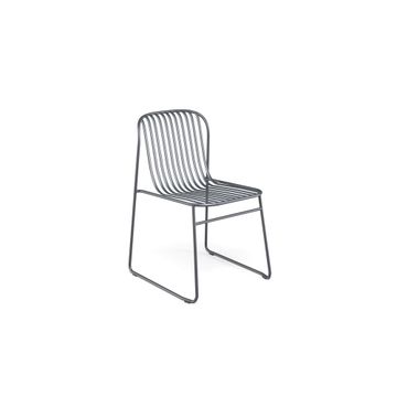 barstool / outside in Steel - Collection Riviera by Emu - view 9