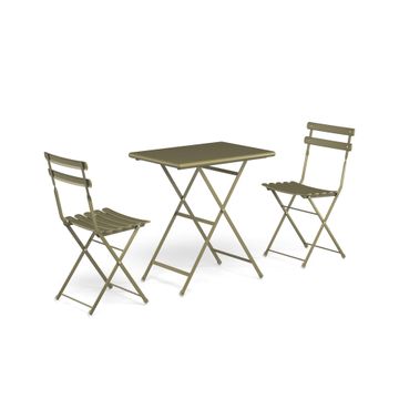 folding round table d80 / outdoor in steel - Collection Arc en ciel by Emu - view 3