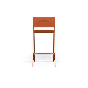 barstool / outside in Steel, Aluminium - Collection Mia by Emu - view 2