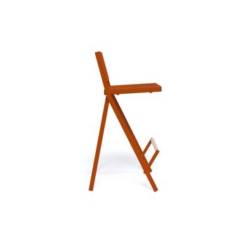 barstool / outside in Steel, Aluminium - Collection Mia by Emu - view 3