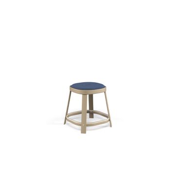 dining stool / outside in Steel - Collection Thor by Emu - view 2