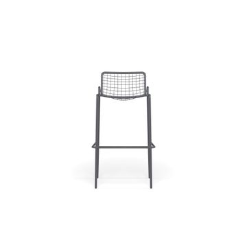 barstool / outside in Steel - Collection Rio R50 by Emu - view 2