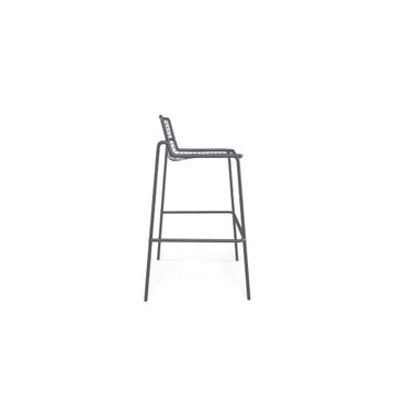barstool / outside in Steel - Collection Rio R50 by Emu - view 3