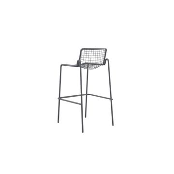 barstool / outside in Steel - Collection Rio R50 by Emu - view 4